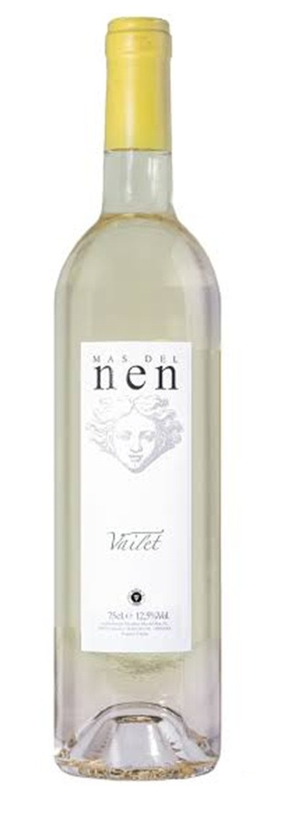 Mas del nen Vailet Blanco · botella de vino