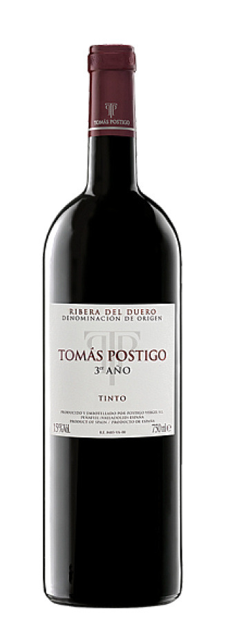 Tomás Postigo 3 Año · botella de vino