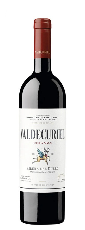 Valdecuriel Crianza · botella de vino