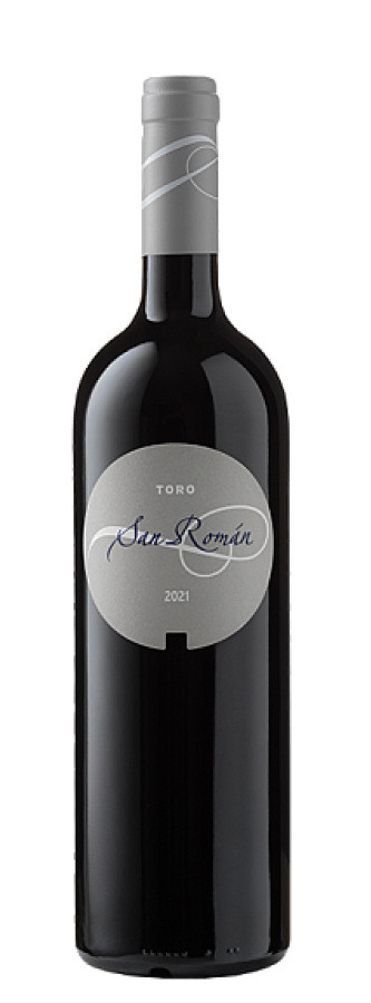 Viña San Román · botella de vino