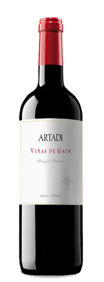 Viñas de Gaín Artadi · botella de vino